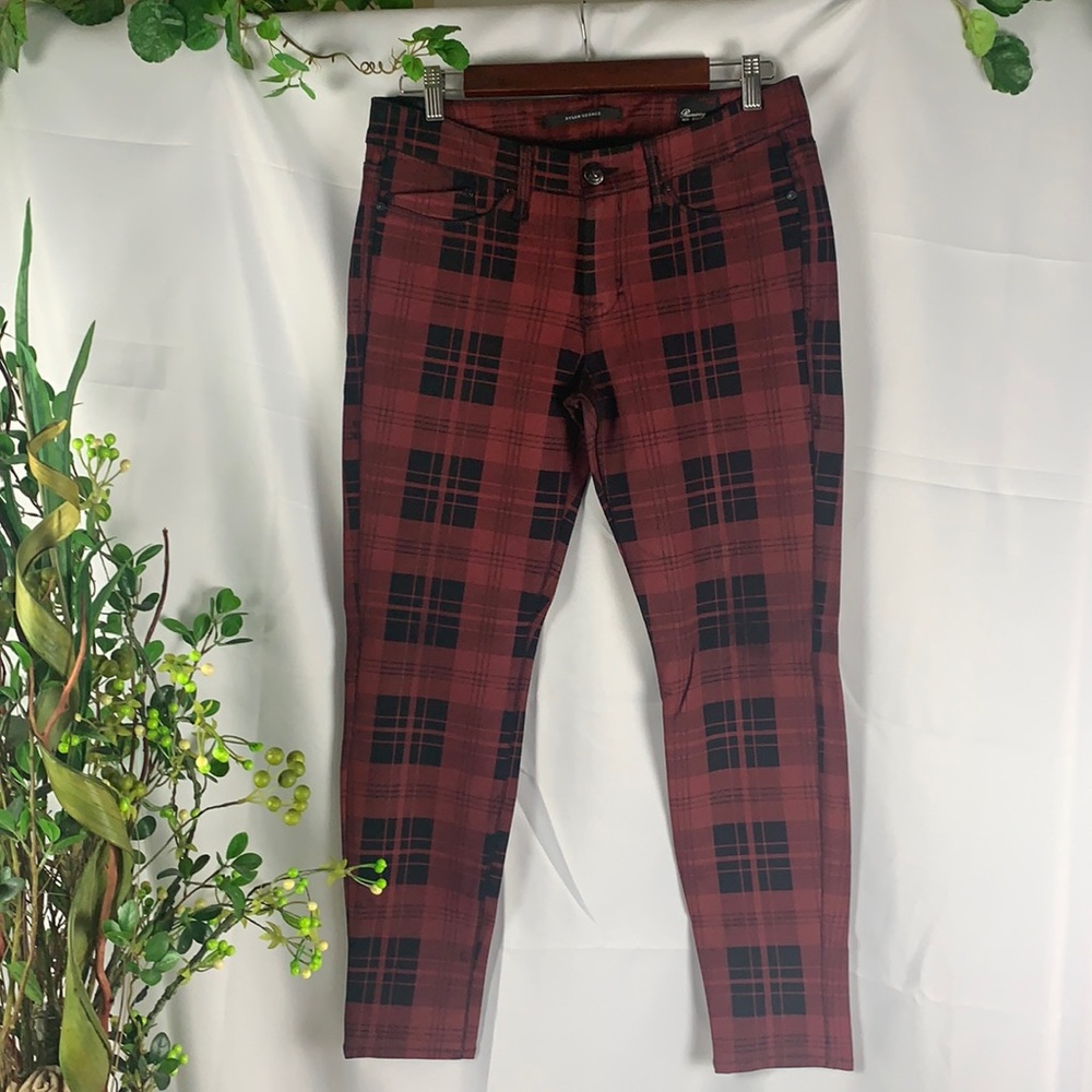❌TRADED❌ Dylan George Plaid Stretchy Skinny Pants - Picture 4 of 16